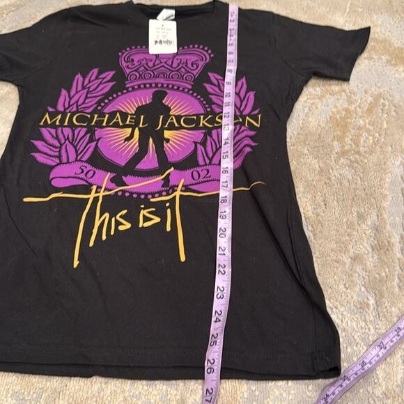 MICHAEL JACKSON ROYAL SEAL THIS IS IT LADIES SKINNY T SHIRT NEW OFFICIAL large - Picture 6 of 6